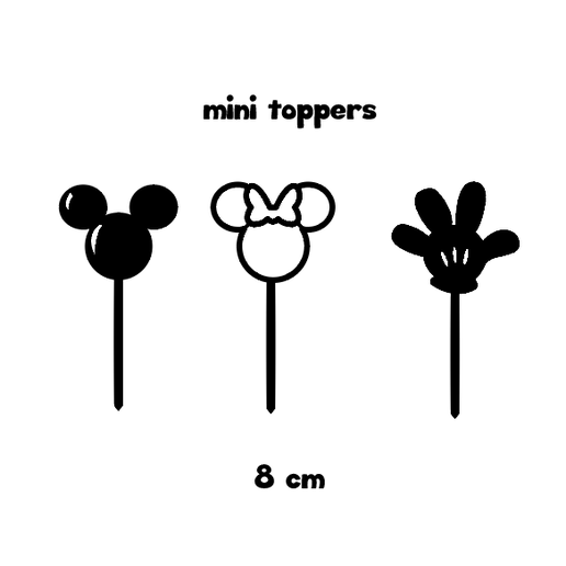 minnie and mickey mini toppers - 3D model önizlemesi