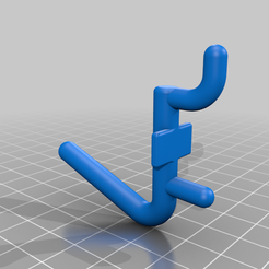 Long thin hook for tool pegboard (erro tools model) by CoenW, Download  free STL model