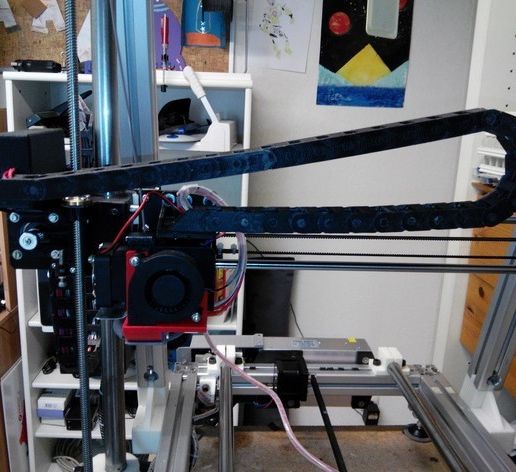 Cable chain for x-axis and z-axis