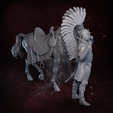 HussarHorseRight.png Winged Hussar and Mount Presupported