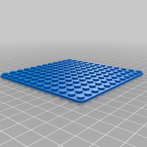 Lego baseplate 12x12 3D model