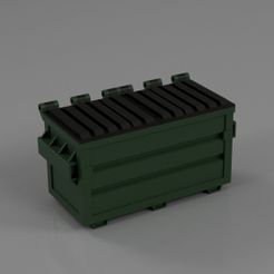 DumpsterBin v6.jpg STL file Dumpster for TableTop board games and Dioramas・3D printable model to download, The3Dprinting