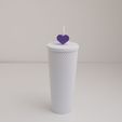 heart-straw-topper.jpg Heart Straw Toppers (set of 4), Heart Shaped Straw Charms, Tumbler Accessories