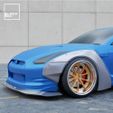 a3.jpg 3D file Widebody Set for GTR R35 Diecast models and RC・3D printable model to download, BlackBox
