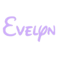 evelyn.stl 50 Names with Disney letters