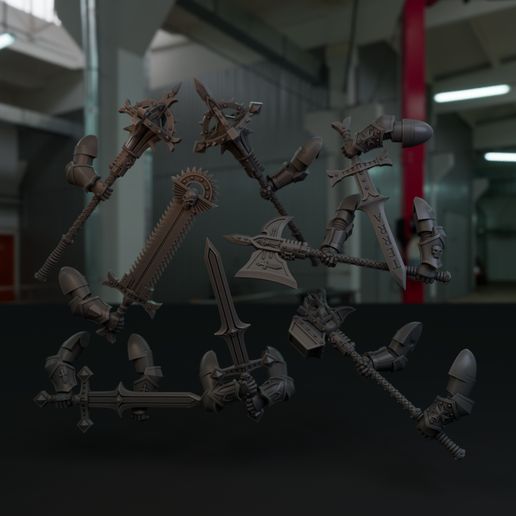 Gloomy Angels + Templar Crusaders Arms + Weapons [Builder]