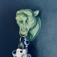 5.jpeg Tiger wall mount keychain holder