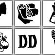 dadosprovisiones.png STL file Dice/Dado Darkest Dungeon D10 Exploration and Provisions・Model to download and 3D print