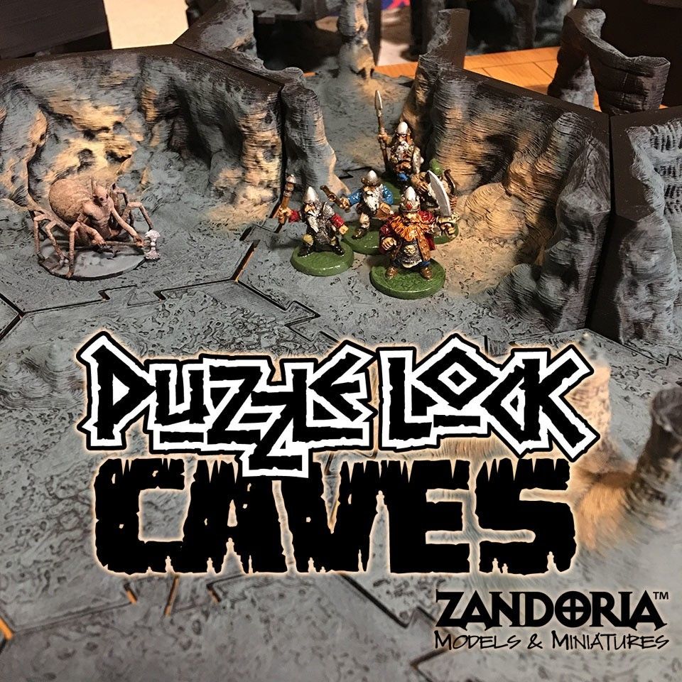 Caves_promo1.jpg 3D file PuzzleLock Caves・3D printing model to download, Zandoria
