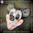 z5107746285785_b485ff75696d32031aca815cd49654c2.jpg Mickey Mouse Trap Mask - Damaged Version - Halloween Cosplay