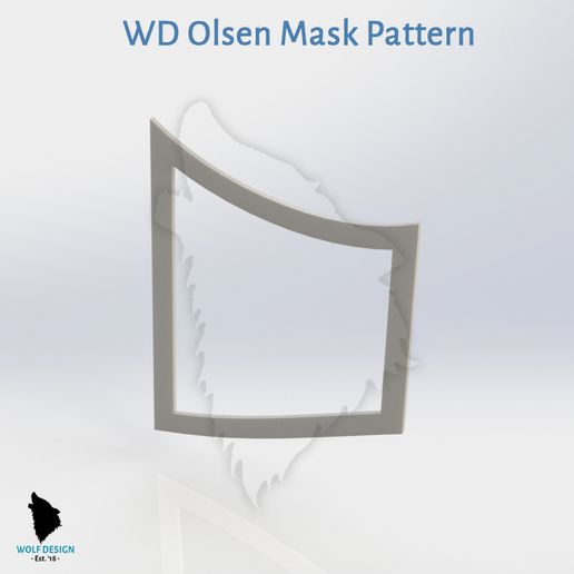 WD Olson Mask Pattern - Cheek.JPG Télécharger fichier STL Modèle de masque WD Olsen - TAILLE ADULTE • Modèle pour impression 3D, _wolfdesign_