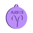 LlaveroAriesLogo.stl Aries Symbol Resin Key Ring Mold