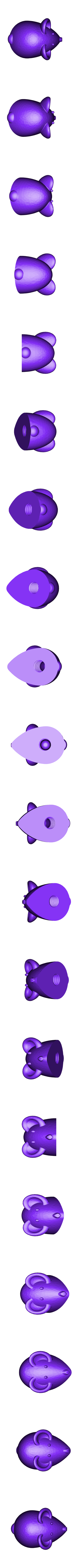 Mouse_Presta_Valve_Cap_v1.stl [BIKE] MOUSE VALVE CAP