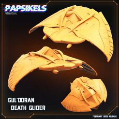 720X720-guldoran-death-glider.jpg 3D file GULDORAN DEATH GLIDER・3D printable model to download