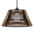 Modelo-16-Marrom-4.png CEILING LIGHT LAMP 3D PRINT AND LASER CUT FILES MODEL 16