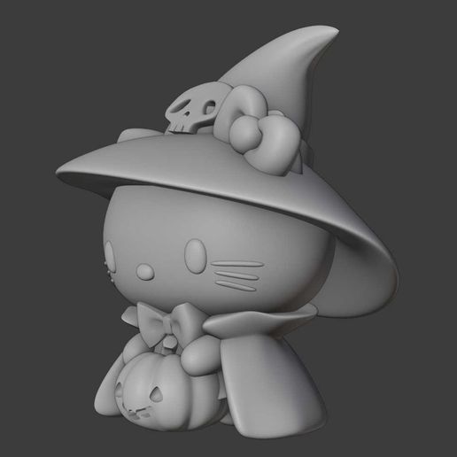 09.jpg Hello kitty figurine Halloween