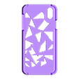 XR Triangles.stl Fichier STL Etuis pour iPhone XR・Modèle imprimable en 3D à télécharger