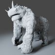 Preview2.jpg Gorilla Turtle Monster - 3D Print Model