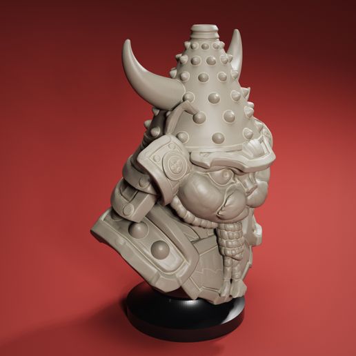 STL file Cat Samurai Rook 🐱 (OBJ and 3MF)・3D printer design to download ...