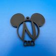 Mickey-N.jpg Disney Mickey Mouse Letter N Ornament