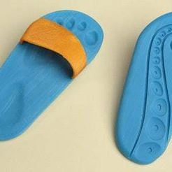 5_beachSandals.jpg Fichier STL gratuit Nathan et les sandales de plage d'IRIS-7・Objet imprimable en 3D à télécharger, leothemakerprince
