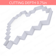 Pixel_Heart~9.5in-cookiecutter-only2.png Pixel Heart Cookie Cutter 9.5in / 24.1cm
