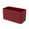 zigzag_Rectangular_pot_Bowl.1383.jpg Rectangular Finned Vase - Pot - Pencil holder or planter