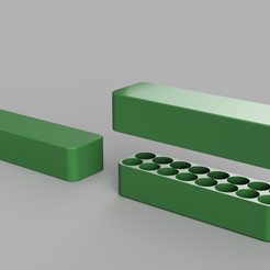 Insulin Vial Holder 16nos v1.png STL-Datei Insulin Vial Holder 16 nos kostenlos・3D-Druckvorlage zum Herunterladen