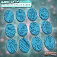 Grid-City-_35x60mm-Bases.jpg Grid City - Sci-fi Circuit Bases 25-90mm BUNDLE