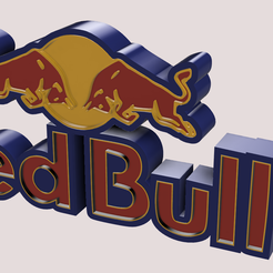 logo-red-bull-coté.png Fichier STL logo redbull lumineux・Objet imprimable en 3D à télécharger