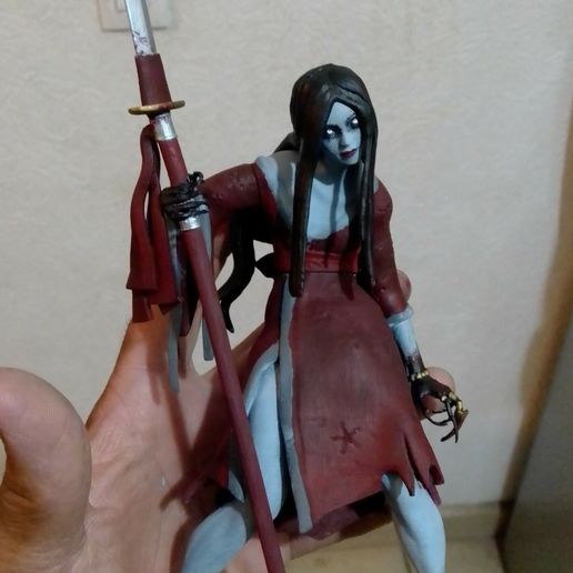 🎨 Hisako killer instinct fan art・ OBJ File for ・Cults