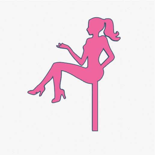 mujer_sentada.png Datei STL Topper "sitzende Frau".・Modell für 3D-Druck zum herunterladen, JDSimpresiones3d