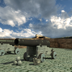 CANNON-3.png Fichier STL Canon・Design pour impression 3D à télécharger