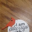 Snapchat-1357570687.jpg Cardinal Memorial Sign / I am always with you/ Grave / memories/ Loved one passing / rememberance / memorial day
