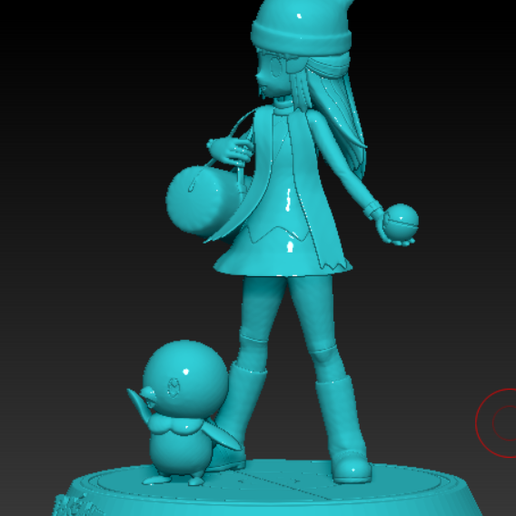 🐉 Pokemon Dawn and Piplup・ STL File for 3D printing・Cults
