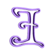 E_Ucase.stl Tinker Bell - cookie cutter alphabet cursive letters - set cookie cutter