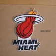 miami-heat-cartel-letrero-rotulo-logotipo-impresion3d.jpg Miami Heat, sign, signboard, sign, logo, 3d printing, court, basketball, basketball, players