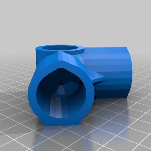 3WayElbow.png Free STL file 3-Way Elbow, 1/2 Inch PVC Pipe Fitting Series #HalfInchPVCFittings - UPDATED 2015-02-02・Object to download and to 3D print, tonyyoungblood
