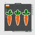 CARROT-SET-1.jpg encantador Set de Decoración de Pascua Zanahoria - 3 pack (permiten imanes)