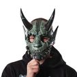 Cyberpunk-Oni-Mask-japanese-cosplay-by-Blasters4Masters-8.jpg Cyberpunk Oni Mask japanese cosplay futuristic