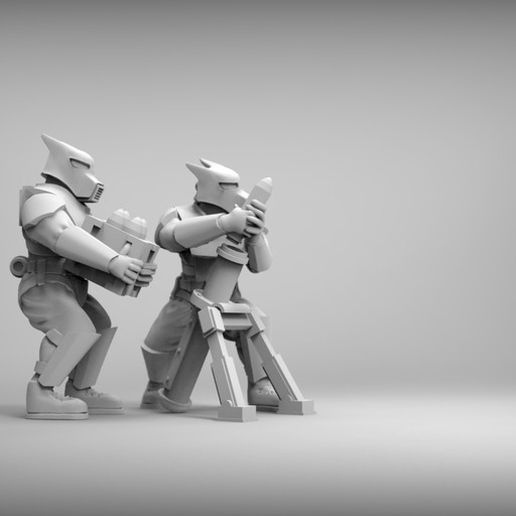 cb8831636d2a4c1520568e2878772adf_display_large.jpg GUARD DOGS - HEAVY WEAPONS 2 x4 28mm (RESIN)