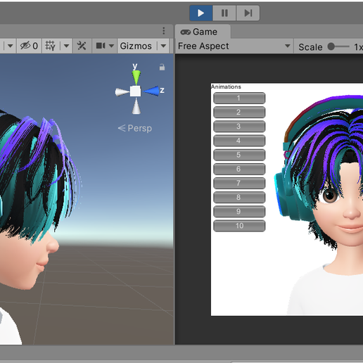 64d1435629bb3d23bd5d7366-item.png Hair 3D Model Zepeto Item Unity Prefab FBX Free Download 11B
