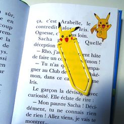 Pikachu-2.jpg Free 3D file Bookmark Pikachu・3D printer model to download