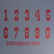 OldTownRegular-YzOov-Number-Font-01.png Master Dice Set - 13 piece set - OldTownRegular font