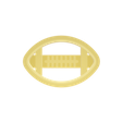 Untitled1.png Oval Sports Ball 3 Clay Cutter - American Football- Rugby - Jewelry Earring STL Digital File Download- 10 sizes and 2 Cutter Versions