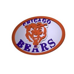 STL file Chicago Bears disc C・Design to download and 3D print・Cults