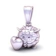 3.jpg Cute Sun Face Pendant 3D PRINTABLE MODEL