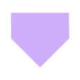 Home plate card holder FINAL.stl Archivo STL gratuito Home Plate Expositores de tarjetas de béisbol Top Loader・Idea de impresión 3D para descargar