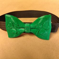 IMG_20180316_164156.jpg Free STL file St. Patric's Day's Bowtie・3D printing template to download