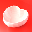 mac5.png Heart vase flower pot Lowpoly Valentine's Day